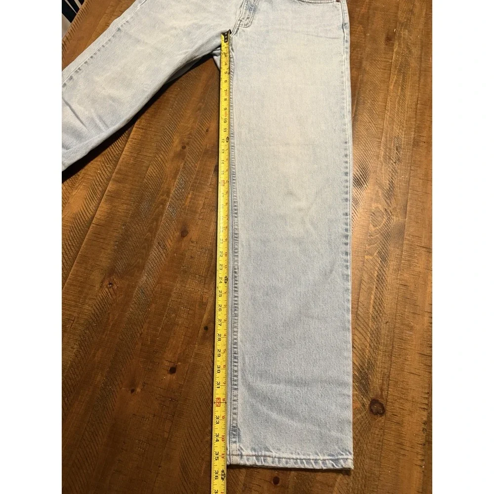 Vintage Levis 550 Denim Jeans Mens 34x36 Light Wash Relaxed Fit Tapered 90's